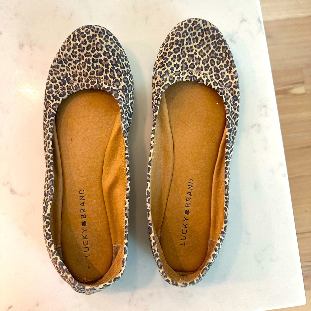 Leather Lucky Brand Ballet Flats